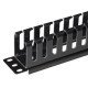 Powertech Cable Management Netw-0029 Για Rack 19"/1U, Πλαστικό, Μαύρο