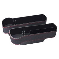 Σετ Θηκών Για Καθίσματα Αυτοκινήτου Car-0014 Με Ποτηροθήκη, Μαύρο, 2Τμχ