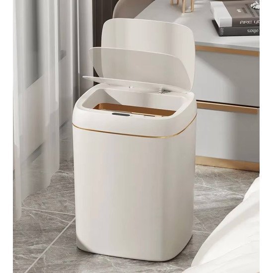 Home Use Κάδος Απορριμμάτων Huh-0188, Αυτόματο Άνοιγμα, 13Lt, Λευκός