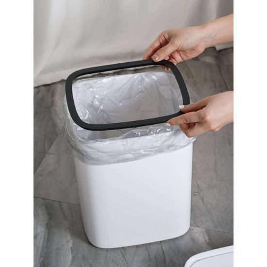 Home Use Κάδος Απορριμμάτων Huh-0188, Αυτόματο Άνοιγμα, 13Lt, Λευκός