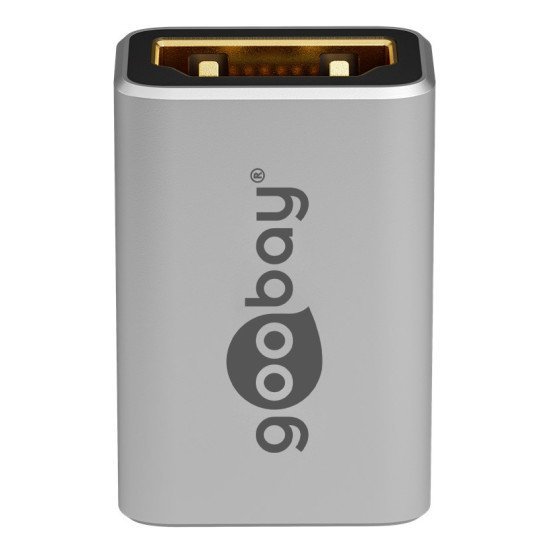 Goobay Αντάπτορας Hdmi 72008, Ethernet, 8K/60Hz, 4K/120Hz, 48 Gbps, Γκρι Goobay Αντάπτορας Hdmi 72008, Ethernet, 8K/60Hz, 4K/120Hz, 48 Gbps, Γκρι