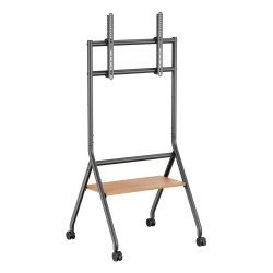 Brateck Βάση Δαπέδου Ttf13E-46Fw Για Τηλεόραση 37-86" Έως 80Kg, Με Ράφι & Ροδάκια