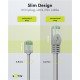 Goobay Καλώδιο Δικτύου 74347, Cat 8.1 U/Ftp, Slim, Copper, 40Gbps, 2M, Γκρι Goobay Καλώδιο Δικτύου 74347, Cat 8.1 U/Ftp, Slim, Copper, 40Gbps, 2M, Γκρι