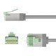 Goobay Καλώδιο Δικτύου 74348, Cat 8.1 U/Ftp, Slim, Copper, 40Gbps, 3M, Γκρι Goobay Καλώδιο Δικτύου 74348, Cat 8.1 U/Ftp, Slim, Copper, 40Gbps, 3M, Γκρι
