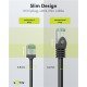 Goobay Καλώδιο Δικτύου 74351, Cat 8.1 U/Ftp, Slim, Copper, 40Gbps, 0.25M, Μαύρο Goobay Καλώδιο Δικτύου 74351, Cat 8.1 U/Ftp, Slim, Copper, 40Gbps, 0.25M, Μαύρο