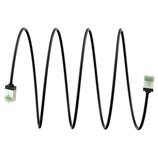 Goobay Καλώδιο Δικτύου 74352, Cat 8.1 U/Ftp, Slim, Copper, 40Gbps, 0.50M, Μαύρο Goobay Καλώδιο Δικτύου 74352, Cat 8.1 U/Ftp, Slim, Copper, 40Gbps, 0.50M, Μαύρο