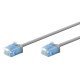 Goobay Καλώδιο Δικτύου 74222, Cat 6A U/Utp, Slim, Copper, 10Gbps, 1M, Γκρι