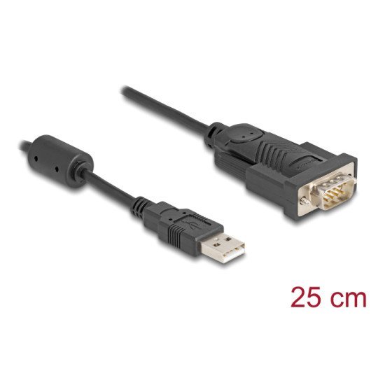 Delock Αντάπορας Usb Σε Rs-232 64276, 460.8Kbps, 0.25M, Μαύρος Delock Αντάπορας Usb Σε Rs-232 64276, 460.8Kbps, 0.25M, Μαύρος