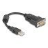 Delock Αντάπορας Usb Σε Rs-232 64276, 460.8Kbps, 0.25M, Μαύρος