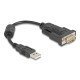 Delock Αντάπορας Usb Σε Rs-232 64276, 460.8Kbps, 0.25M, Μαύρος Delock Αντάπορας Usb Σε Rs-232 64276, 460.8Kbps, 0.25M, Μαύρος