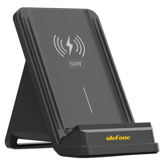 Ulefone Ασύρματος Φορτιστής & Βάση Smartphone Wcs01, 50W, Μαύρος