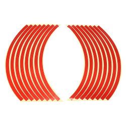 Ανακλαστικά Αυτοκόλλητα Ζαντών Αυτοκινήτου Ag555B, Κόκκινο, 16Τμχ