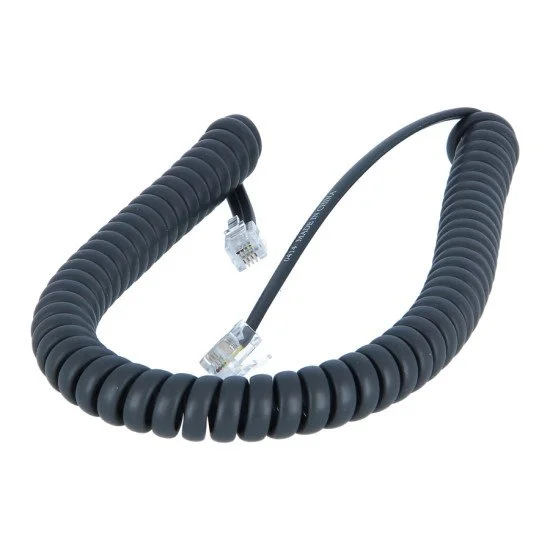 Cisco Used Cp-Handset-Cord Καλώδιο Τηλεφωνίας 0.45M, Μαύρο