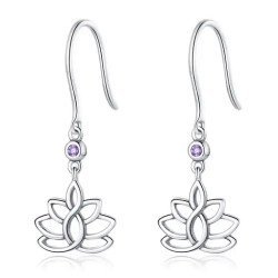 Bamoer Σκουλαρίκια Κρεμαστά Bse451 Με Κυβική Ζιρκόνια, Ασήμι 925, Ασημί