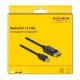 Delock Καλώδιο Mini Displayport Σε Displayport 82698, 4K/60Hz, 21.6 Gbps, 1M, Μαύρο Delock Καλώδιο Mini Displayport Σε Displayport 82698, 4K/60Hz, 21.6 Gbps, 1M, Μαύρο