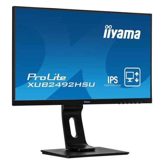 Iiyama Οθόνη Prolite Xub2492Hsu, Ips-Led, 23.8", 1920X1080, Vga/Hdmi/Displayport, Μαύρη