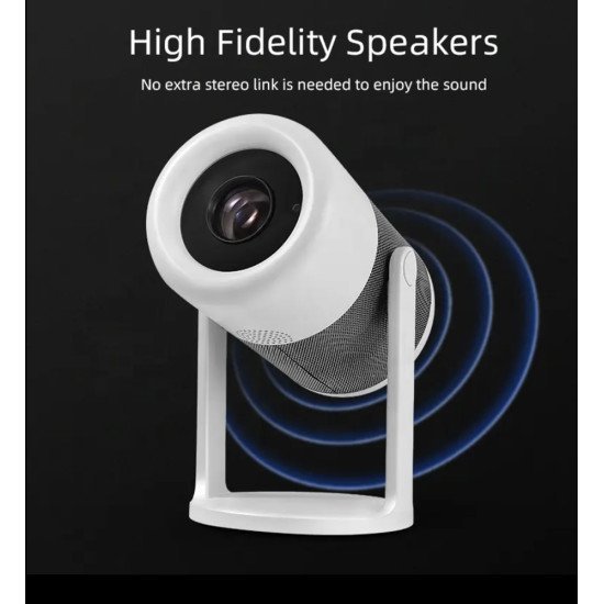 Powertech Smart Βιντεοπροβολέας Pt-1305, 1080P, Wifi, Android, 170 Ansi Lumens, Λευκός Powertech Smart Βιντεοπροβολέας Pt-1305, 1080P, Wifi, Android, 170 Ansi Lumens, Λευκός
