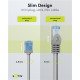 Goobay Καλώδιο Δικτύου 74220, Cat 6A U/Utp, Slim, Copper, 500Mhz, 0.25M, Γκρι Goobay Καλώδιο Δικτύου 74220, Cat 6A U/Utp, Slim, Copper, 500Mhz, 0.25M, Γκρι