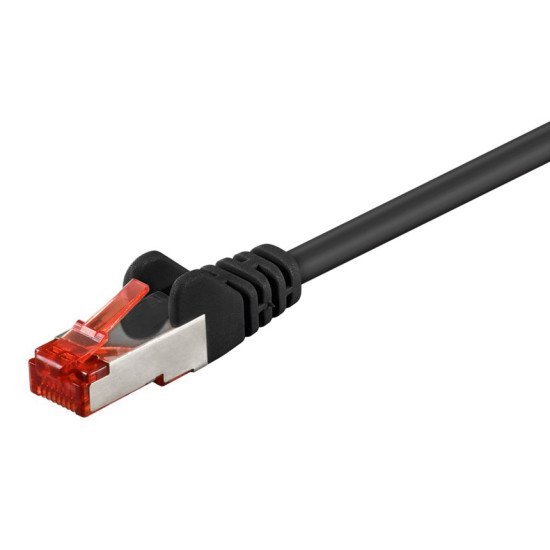 Goobay Καλώδιο Δικτύου 92459, Cat 6 S/Ftp, Copper, 250Mhz, 0.15M, Μαύρο Goobay Καλώδιο Δικτύου 92459, Cat 6 S/Ftp, Copper, 250Mhz, 0.15M, Μαύρο