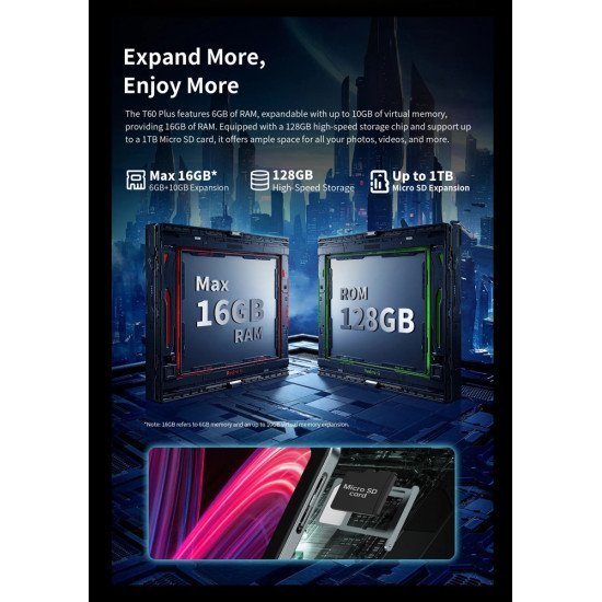 Teclast Tablet T60 Plus, 12", 6/128Gb, 4G, Android 14, 8000Mah, Μπλε Teclast Tablet T60 Plus, 12", 6/128Gb, 4G, Android 14, 8000Mah, Μπλε