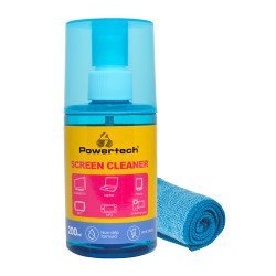 Powertech Σπρέι Καθαρισμού Οθόνης Pt-1312 Με Πανί Μικροϊνών, 200Ml
