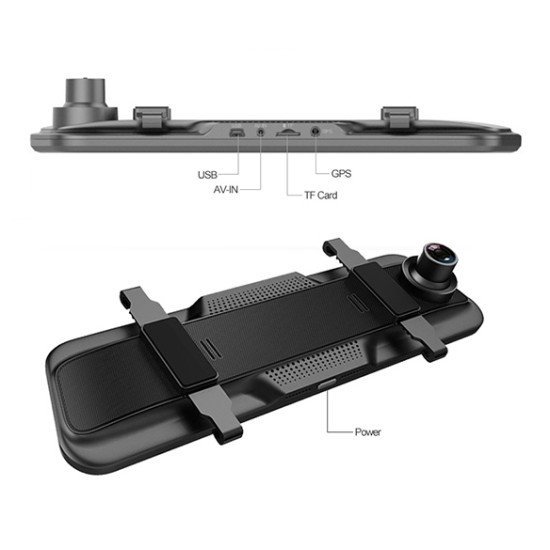 Powertech Καθρέφτης Αυτοκινήτου Με Κάμερες Pt-1330, Μπροστινή/Οπισθοπορείας, 9.66" Οθόνη, 1080P Powertech Καθρέφτης Αυτοκινήτου Με Κάμερες Pt-1330, Μπροστινή/Οπισθοπορείας, 9.66" Οθόνη, 1080P