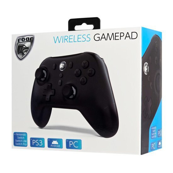 Roar Ασύρματο Gamepad Rr-0026 Για Switch/Ps3/Pc/Android, 2.4Ghz, Μαύρο