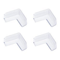 Προστατευτικά Γωνίας Επίπλων Ag441A Με Αυτοκόλλητο, 4X4X1.5Cm, Διάφανα, 4Τμχ