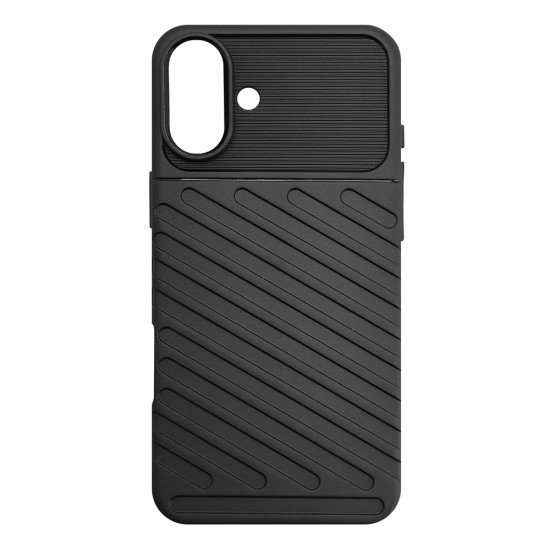 Powertech Θήκη Thunder Mob-1996 Για Iphone 16 Plus, Μαύρη Powertech Θήκη Thunder Mob-1996 Για Iphone 16 Plus, Μαύρη