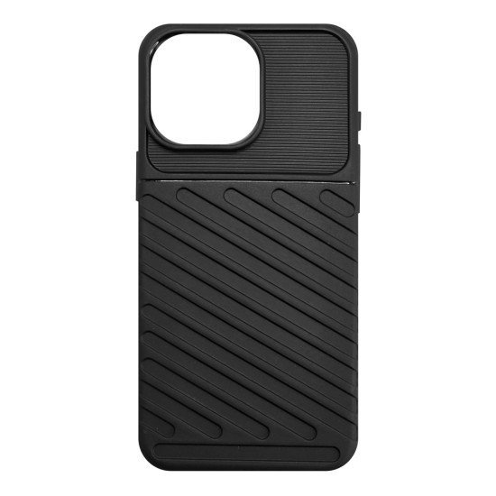 Powertech Θήκη Thunder Mob-1998 Για Iphone 16 Pro Max, Μαύρη Powertech Θήκη Thunder Mob-1998 Για Iphone 16 Pro Max, Μαύρη
