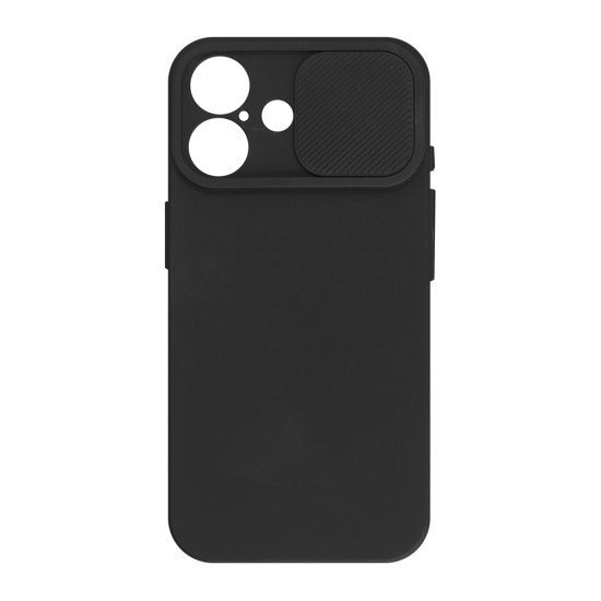 Powertech Θήκη Camshield Soft Mob-1988 Για Iphone 16, Μαύρη Powertech Θήκη Camshield Soft Mob-1988 Για Iphone 16, Μαύρη