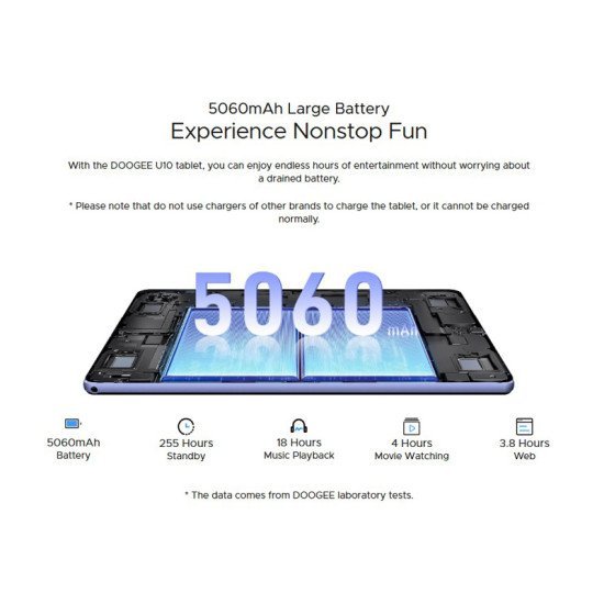 Doogee Tablet U10, 10.1", 4/128Gb, Android 13, 5060Mah, Γκρι Doogee Tablet U10, 10.1", 4/128Gb, Android 13, 5060Mah, Γκρι