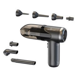 Powertech 2 Σε 1 Σκουπάκι Χειρός & Air Duster Pt-1315, 60W, 4000Mah, Μαύρο