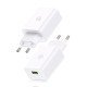 Usams Φορτιστής Τοίχου Scxltz02 Με Καλώδιο Usb-C, Usb, 18W, Λευκός Usams Φορτιστής Τοίχου Scxltz02 Με Καλώδιο Usb-C, Usb, 18W, Λευκός