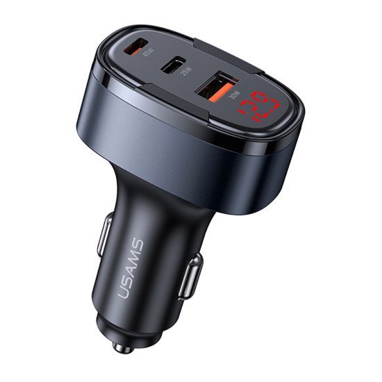 Usams Φορτιστής Αυτοκινήτου Us-Cc257, Usb/Usb-C/Lightning, 100W, Γκρι