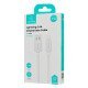 Usams Καλώδιο Lightning Σε Usb Us-Sj689, 12W, 480Mbps, 1M, Λευκό Usams Καλώδιο Lightning Σε Usb Us-Sj689, 12W, 480Mbps, 1M, Λευκό
