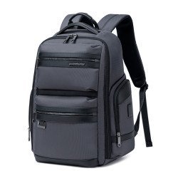 Arctic Hunter Τσάντα Πλάτης B00682 Με Θήκη Laptop 15.6", Usb, Λουκέτο Tsa, 23.5L, Γκρι