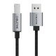 Cabletime Καλώδιο Usb Σε Usb Type B Ct-Ambm1, 480Mbps, 3M, Μαύρο