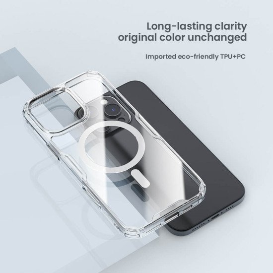 Nillkin Θήκη Nature Tpu Pro Magnetic Για Iphone 16 Pro, Διάφανη Nillkin Θήκη Nature Tpu Pro Magnetic Για Iphone 16 Pro, Διάφανη