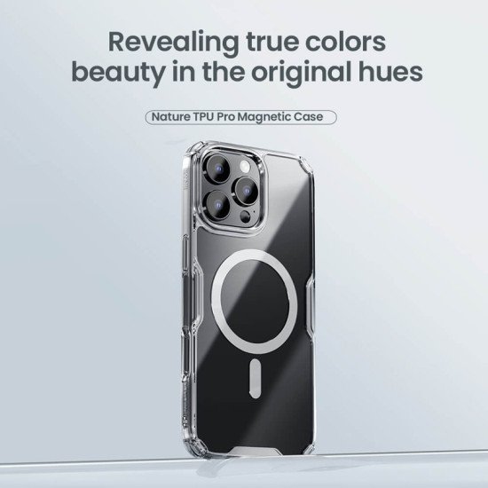 Nillkin Θήκη Nature Tpu Pro Magnetic Για Iphone 16 Pro, Διάφανη-Μπλε Nillkin Θήκη Nature Tpu Pro Magnetic Για Iphone 16 Pro, Διάφανη-Μπλε