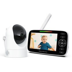 Powertech Ενδοεπικοινωνία Μωρού Pt-1344 Με Κάμερα & Οθόνη 4.3", 480P, Ptz