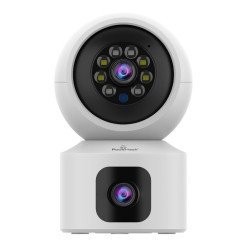 Powertech Smart Κάμερα Pt-1338, 2Mp, Dual Lens, Wifi, Ptz, Sd