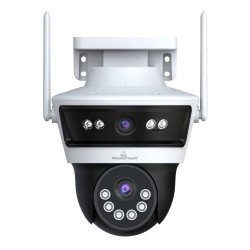 Powertech Smart Κάμερα Pt-1340, 3Mp, Dual Lens, Wifi, Ptz, Sd, Ip65