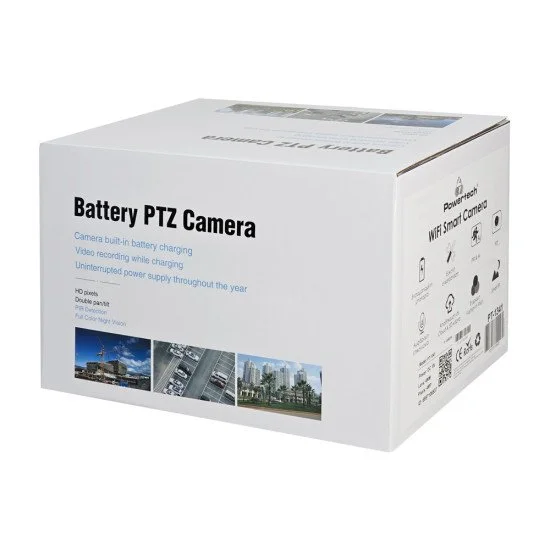 Powertech Smart Ηλιακή Κάμερα Pt-1341, 4Mp, Wifi, Ptz, Sd, Ip66 Powertech Smart Ηλιακή Κάμερα Pt-1341, 4Mp, Wifi, Ptz, Sd, Ip66