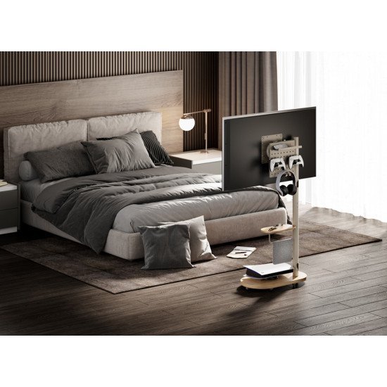 Brateck Βάση Δαπέδου Fs54-22T-02W Για Τηλεόραση 17-43" Έως 15Kg, Με Ράφι & Ροδάκια Brateck Βάση Δαπέδου Fs54-22T-02W Για Τηλεόραση 17-43" Έως 15Kg, Με Ράφι & Ροδάκια
