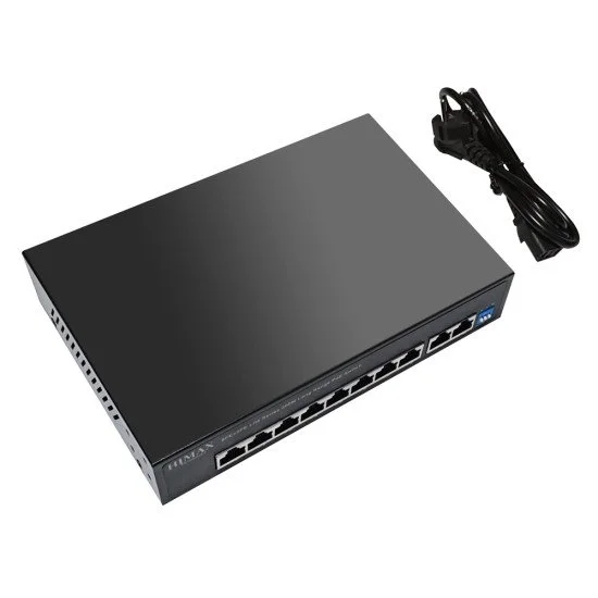 Himax Poe Switch Ps1802E-L, 8X Ethernet Poe & 2X Ethernet Θύρες, Έως 100Mbps Himax Poe Switch Ps1802E-L, 8X Ethernet Poe & 2X Ethernet Θύρες, Έως 100Mbps