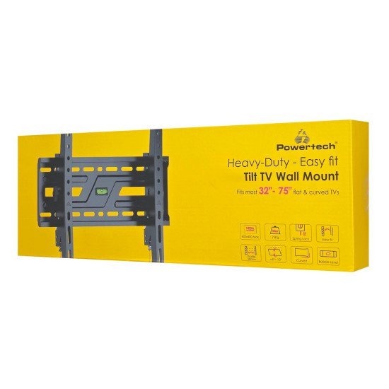 Powertech Επιτοίχια Βάση Pt-1372 Για Τηλεόραση 32-75", Έως 75Kg, Ρυθμιζόμενη Κλίση Powertech Επιτοίχια Βάση Pt-1372 Για Τηλεόραση 32-75", Έως 75Kg, Ρυθμιζόμενη Κλίση