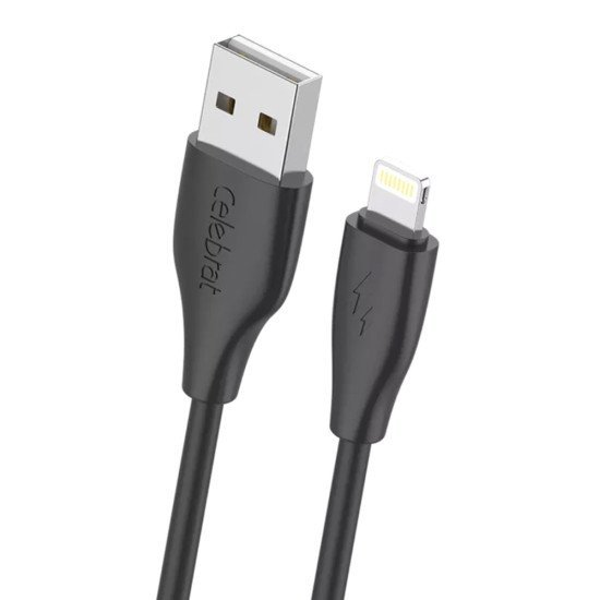 Celebrat Καλώδιο Lightning Σε Usb Cb-31, 15W, 480Mbps, 1M, Μαύρο Celebrat Καλώδιο Lightning Σε Usb Cb-31, 15W, 480Mbps, 1M, Μαύρο