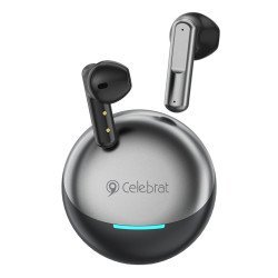 Celebrat Earphones Με Θήκη Φόρτισης W61, True Wireless, 13Mm, 25/200Mah, Μαύρα