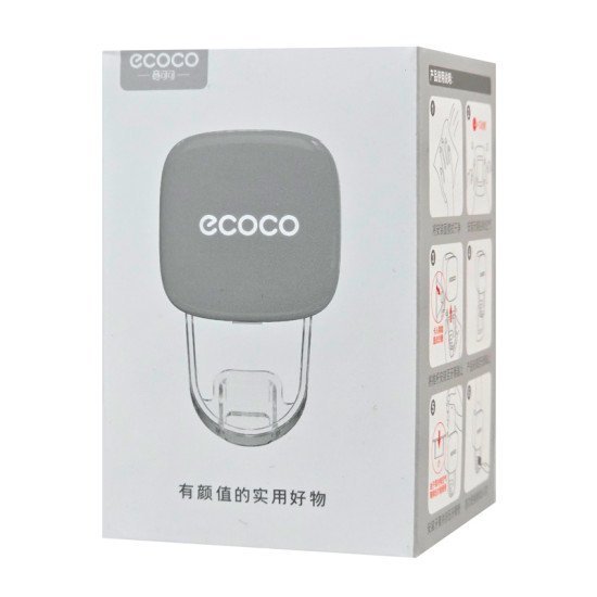 Ecoco Διανεμητής Οδοντόκρεμας E24024, 5.5X5.5X9.1Cm, Γκρι Ecoco Διανεμητής Οδοντόκρεμας E24024, 5.5X5.5X9.1Cm, Γκρι